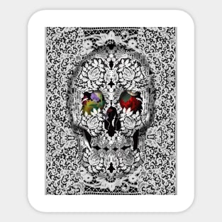 lace skull Sticker